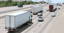 Trucks on the freeway Trucks on the freeway