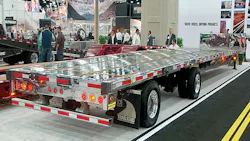 New step deck Trail King celebrated its 40th anniversary by introducing an allaluminum center frame step deck trailer at MATSThe product of a multiyear development project the new Trail King AllAluminum Center Frame Step Deck TK80AACS includes allaluminum framing armorcoated landing gear and zincplated steel components as standards wwwtrailkingcom New step deck Trail King celebrated its 40th anniversary by introducing an allaluminum center frame step deck trailer at MATSThe product of a multiyear development project the new Trail King AllAluminum Center Frame Step Deck TK80AACS includes allaluminum framing armorcoated landing gear and zincplated steel components as standards wwwtrailkingcom