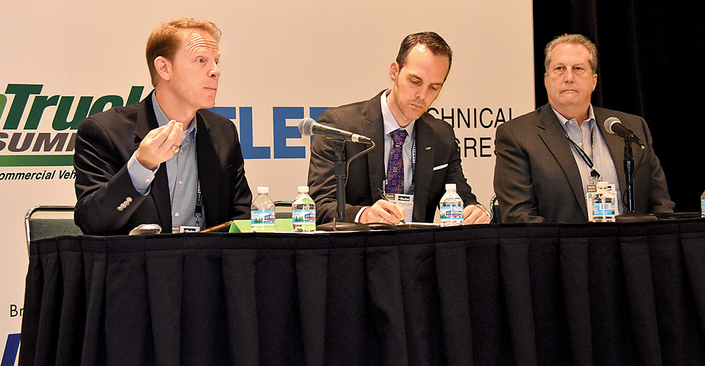 Kevin Beaty, Chris Nordh, John Formosan, discussion panel at NTEA 2018