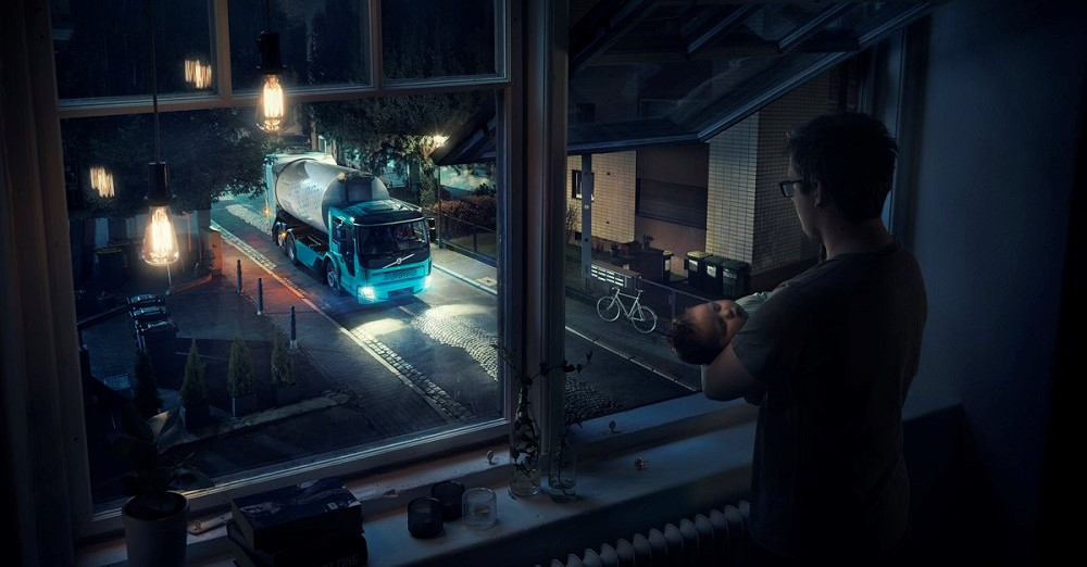 Volvo electric refuse truck