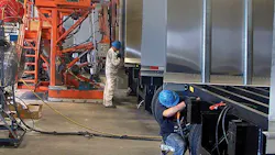 One of North Americarsquos largest trailer manufacturers Stoughton builds oneoff trailers while also building for major fleets The Broadhead WI plant is geared for highspeed production Special fixture in the background speeds up installation of rear door frames One of North Americarsquos largest trailer manufacturers Stoughton builds oneoff trailers while also building for major fleets The Broadhead WI plant is geared for highspeed production Special fixture in the background speeds up installation of rear door frames