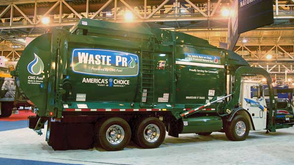 Compressed natural gas is gaining popularity among commercial truck customers particularly when the trucks operate in localized markets Roughly half of refuse trucks are powered by compressed natural gas according to Dave Lynch technical product advisor for ACT Research