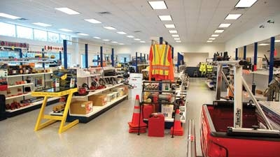The new J C Madigan shop in Lancaster MA features a 9000sqft showroom for parts and accessories