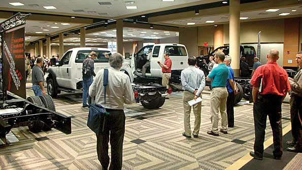 More than 500 people attended presentations and exhibitions of the latest offerings from chassis manufacturers during the NTEA Truck Product Conference 1618