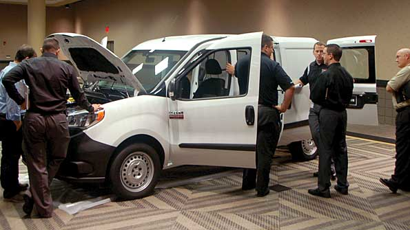 The ProMaster City van is the latest product offering from Ram With 1317 cubic feet of cargo space and a 1883pound payload rating the ProMaster City is aimed at a variety of light commercial applications