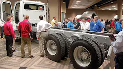Freightliner attracted a crowd a this yearrsquos Truck Product Conference Freightliner attracted a crowd a this yearrsquos Truck Product Conference