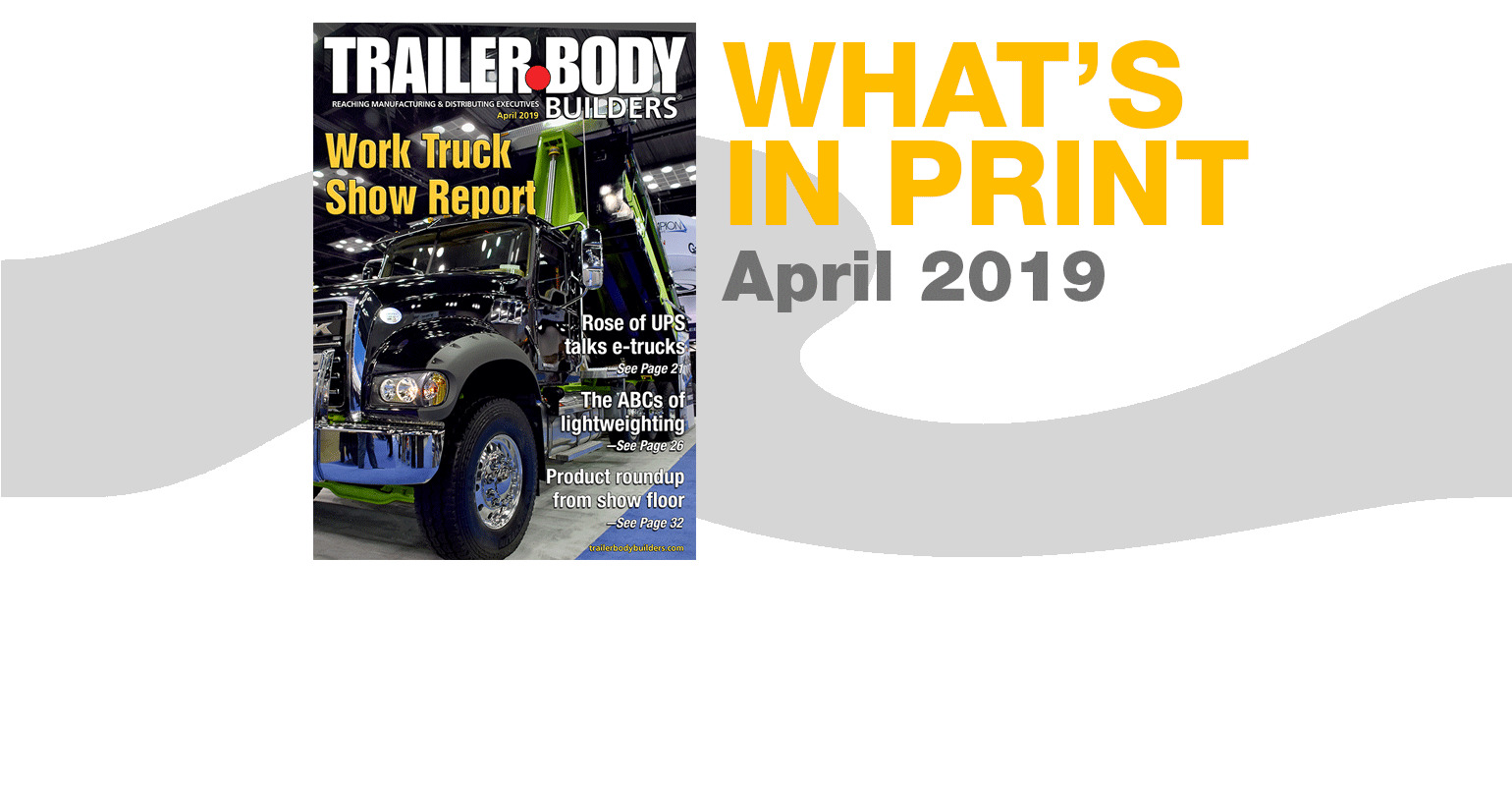 Trailer/Body Builders April 2019 cover image