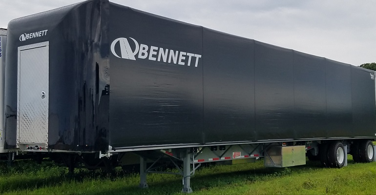 Bennett trailer with LCS tarp