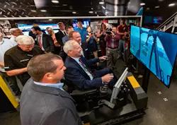 Arkansas Governor Hutchinson, Heavy Equipment Simulator1.jpg Arkansas Governor Hutchinson, Heavy Equipment Simulator1.jpg