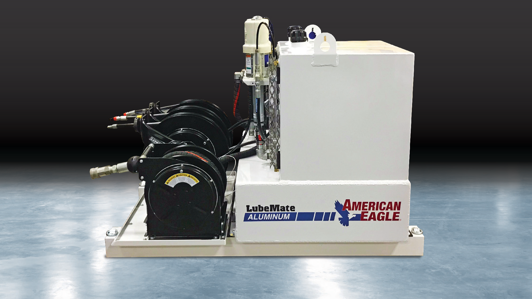 The V-160 Aluminum Mobile lube skid highlights the new American Eagle aluminum line.