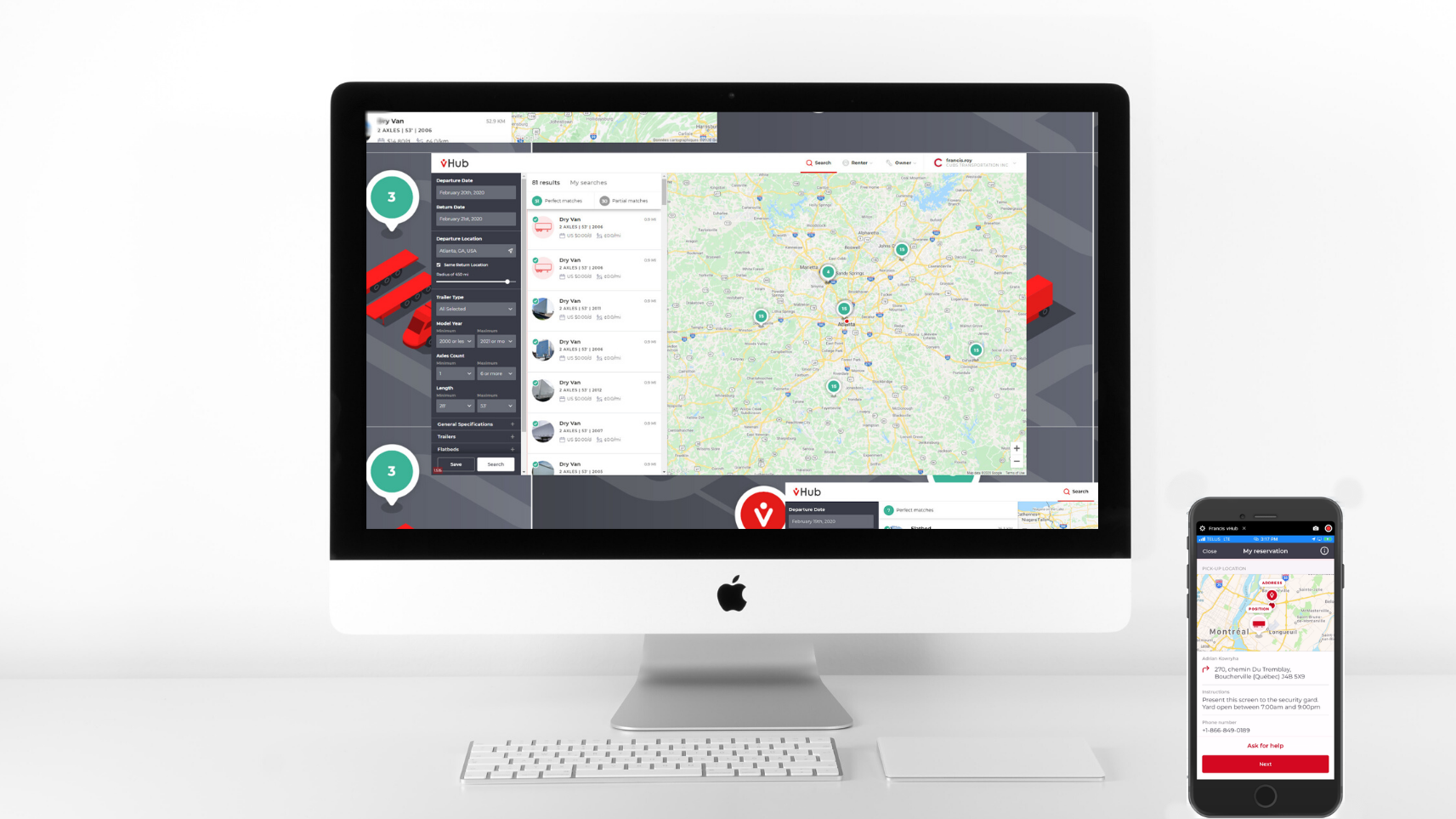 vHub trailer sharing platform
