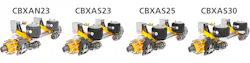 The CBXA AeroBeam Series includes 23K, 25K, and 30K pound capacity models. The CBXA AeroBeam Series includes 23K, 25K, and 30K pound capacity models.