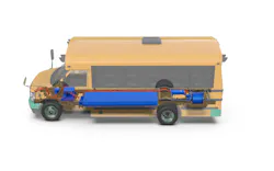 The E1-R powertrain boasts industry-leading performance, with 280kW/1700Nm (375hp/1254lb-ft) on tap, OEM E-450 equivalent 30% gradeability, and 125+ miles (201km) of range. The E1-R powertrain boasts industry-leading performance, with 280kW/1700Nm (375hp/1254lb-ft) on tap, OEM E-450 equivalent 30% gradeability, and 125+ miles (201km) of range.