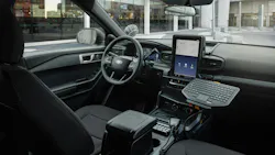 The 2025 Ford PIU features a new, standard 12.3-inch LCD instrument cluster for “clearer information display during operation,” according to the release. It features a manual Police Pursuit Mode—activated with the click of a steering wheel button—that allows officers to put the vehicle in a high-performance tuning configuration while keeping their hands on the steering wheel. The 2025 Ford PIU features a new, standard 12.3-inch LCD instrument cluster for “clearer information display during operation,” according to the release. It features a manual Police Pursuit Mode—activated with the click of a steering wheel button—that allows officers to put the vehicle in a high-performance tuning configuration while keeping their hands on the steering wheel.