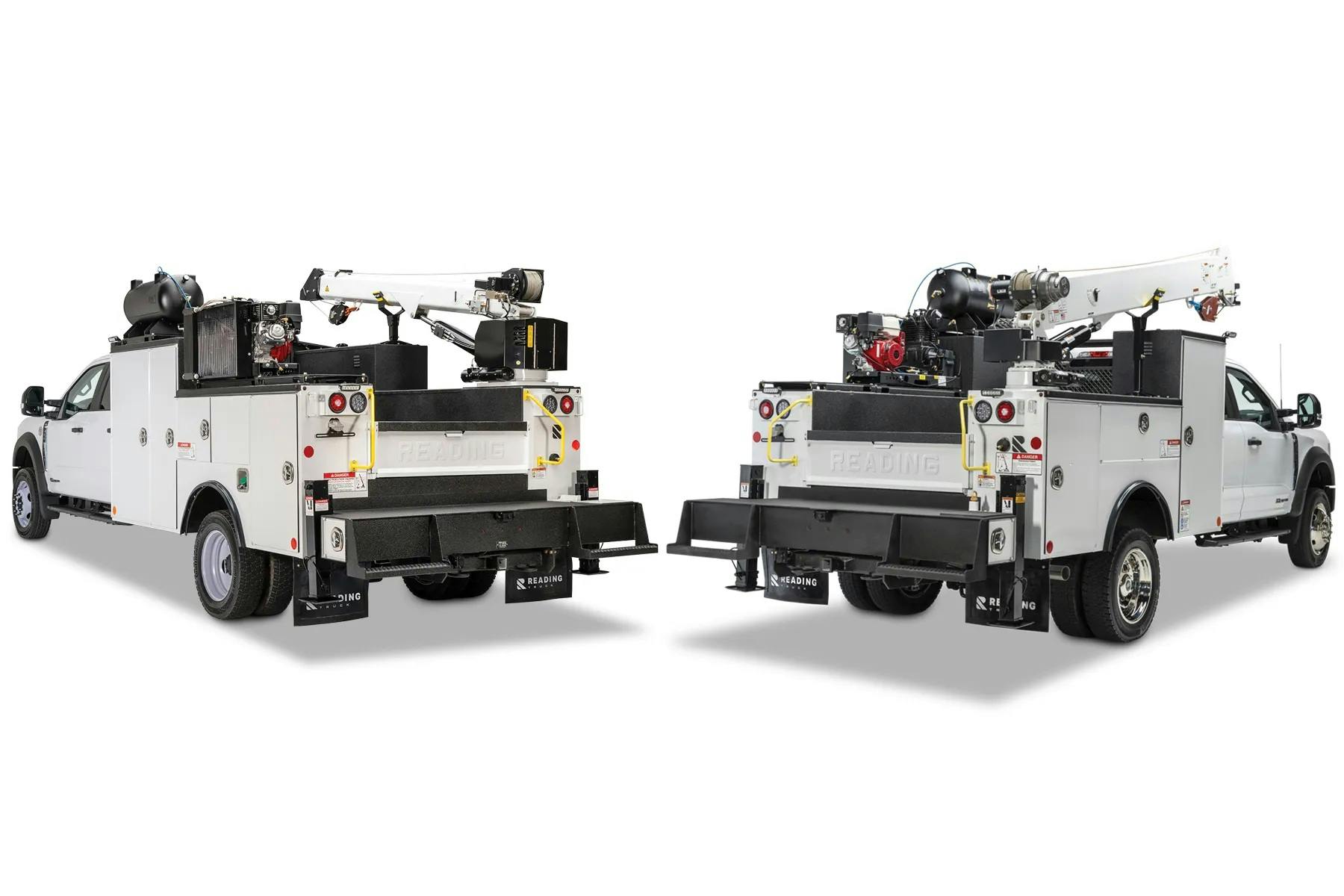 Left to right, RM-35 Crane Body, RM-25 Crane Body