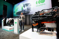 Accelera General Manager of eMobility Brian Wilson discusses the company's product lineup as featured at ACT Expo. Accelera General Manager of eMobility Brian Wilson discusses the company's product lineup as featured at ACT Expo.