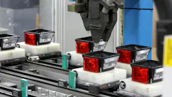 Peterson 440 series combination rear lights on the assembly line. Peterson 440 series combination rear lights on the assembly line.