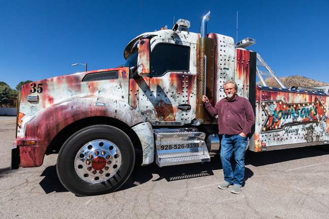 That S A Wrap Faux Corroded Arizona Tow Truck Scores Big American Trucker