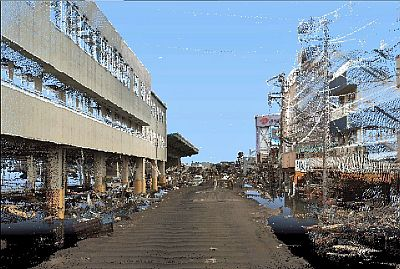 Imaging Japan with 3-D laser mapping system helps with quake damage assessment