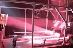 Vision-guided laser beaming powers remote vehicles (UAVs) Vision-guided laser beaming powers remote vehicles (UAVs)