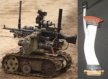 Cicoil flat silicone cables for unmanned military ground vehicles