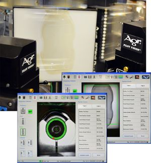Agr International offers a vision-based system called Pilot Vision that mounts inside a blow molding machine for inspecting PET bottles for defects during production.