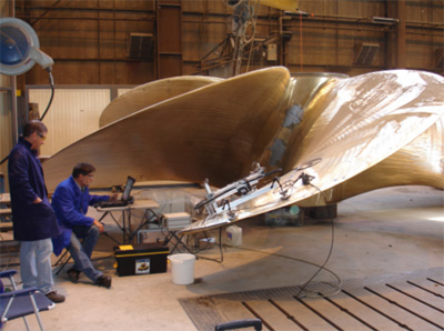 Imaging ships propellers