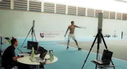 Tennis players spines analyzed in 3-D Tennis players spines analyzed in 3-D