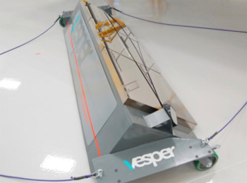 Measurement system verifies spec of space sunshield