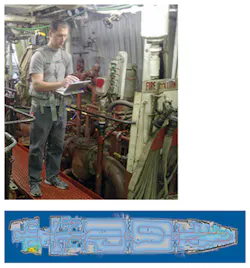 Portable mapping system on a backpack Portable mapping system on a backpack