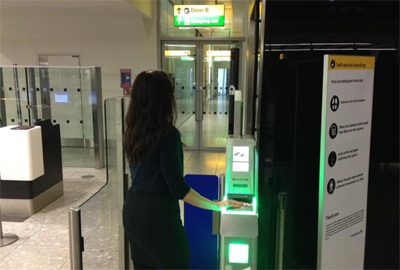 Infrared scanners help speed boarding