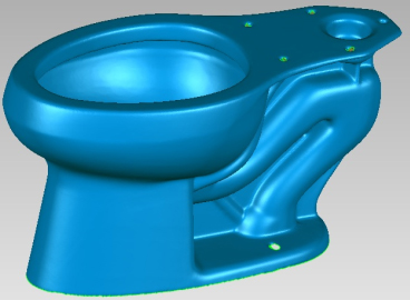 Scanner accelerates production of toilet bowls