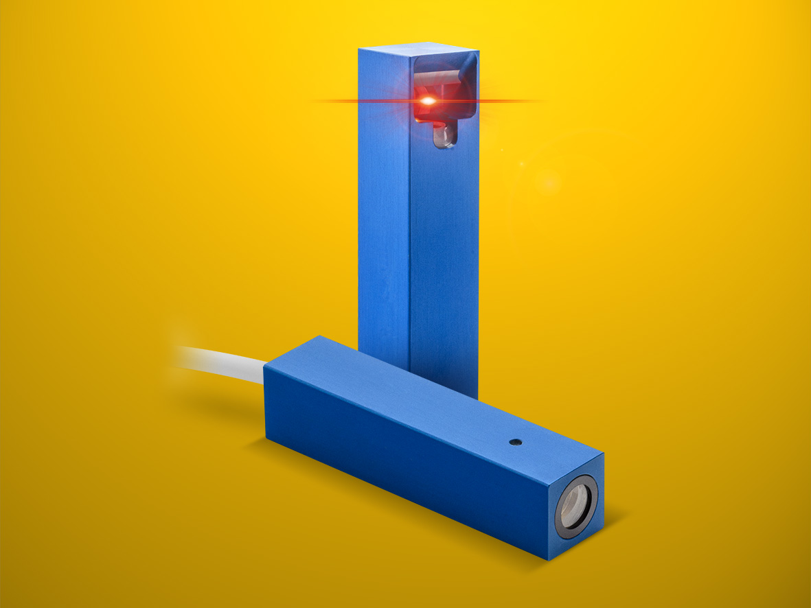 FLEXPOINT MVsquare First Line Laser Module in a Square Casing