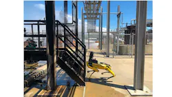 Figure 2: Spot robots equipped with Vinsa’s artificial intelligence software see use in sites including electric utilities, oil and gas, chemical manufacturing, and nuclear facilities. Figure 2: Spot robots equipped with Vinsa’s artificial intelligence software see use in sites including electric utilities, oil and gas, chemical manufacturing, and nuclear facilities.