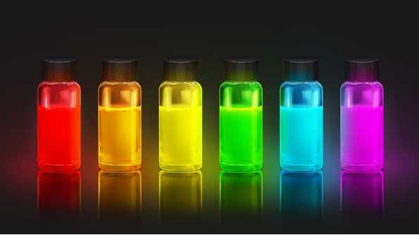 Image Quantum Dots Emit Different Wavelengths Resulting In Various Colors