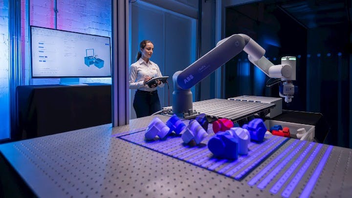 Figure 1: ABB Robotics recently launched OmniCore EyeMotion software, designed to provide image acquisition and recognition and is integrated with RobotStudio, ABB's robot programming and simulation tool.
