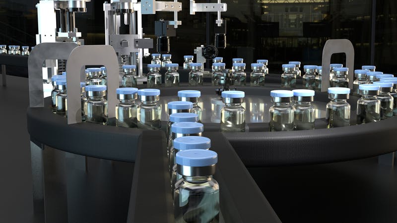 automatic inspection on vials