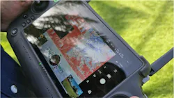 The system includes a digital display that provides real-time NDMI for drone pilots. The system includes a digital display that provides real-time NDMI for drone pilots.