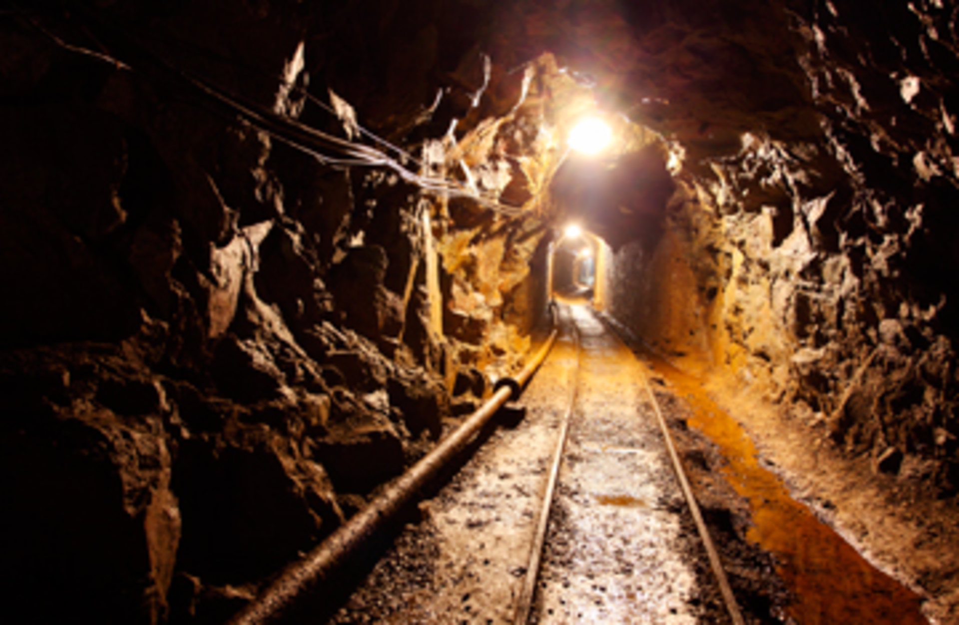 Mine Shaft with railway
