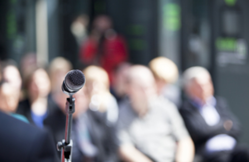 conference; speaker; audience