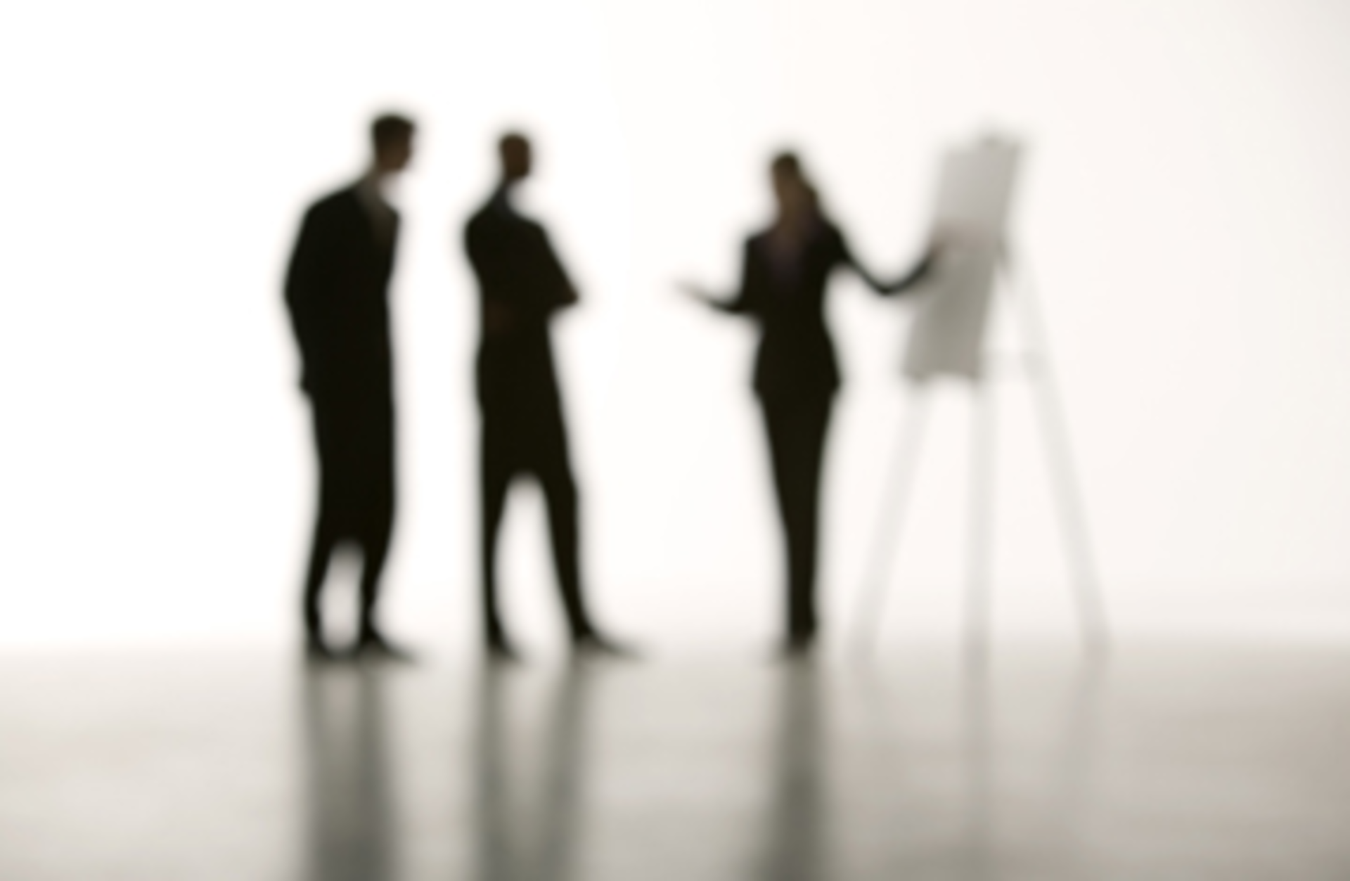 Silhouettes of businesspeople