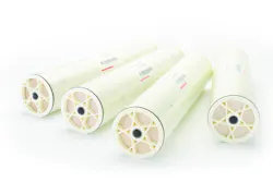 Figure 1. Typical RO spiral wound element. All graphics courtesy of LANXESS Figure 1. Typical RO spiral wound element. All graphics courtesy of LANXESS