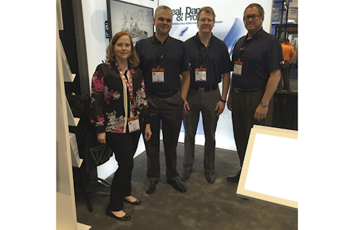Editor Lori Ditoro with the Trelleborg team during the Water Quality Association’s Convention & Exposition