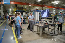High school students toured Bradley Corp.’s new Design Engineering Manufacturing Center. Photo courtesy of Bradley Corp. High school students toured Bradley Corp.’s new Design Engineering Manufacturing Center. Photo courtesy of Bradley Corp.