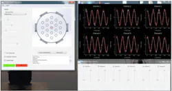 Figure 2. Self-adjustable control application software drives high-power ultrasound directly where it is needed inside the industrial equipment. Software parameters vary per application and equipment. Figure 2. Self-adjustable control application software drives high-power ultrasound directly where it is needed inside the industrial equipment. Software parameters vary per application and equipment.