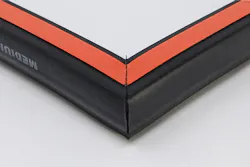 Rubber gaskets that are water-jet cut and infrared spliced can be taped for ease of installation. Rubber gaskets that are water-jet cut and infrared spliced can be taped for ease of installation.