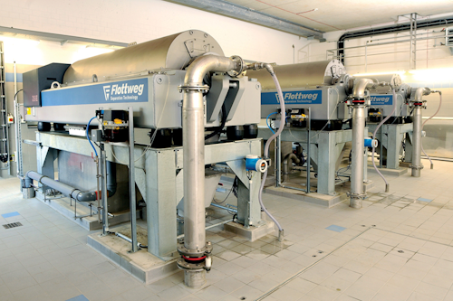 Installed Tricanters. All images courtesy of Flottweg Separation Technology