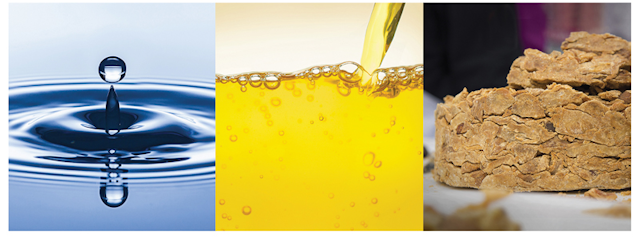 Figure 3. In contrast to a two-phase process, product can be separated into water, oil and grease with one machine.