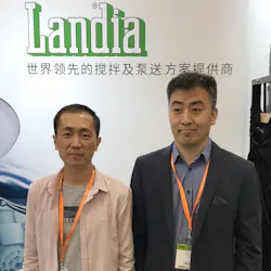 On with business. Landia's Danny Zhang (right) with key Landia customer, Mr. Chen from Huizhou. On with business. Landia's Danny Zhang (right) with key Landia customer, Mr. Chen from Huizhou.