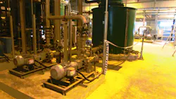 An example of a pretreatment unit during construction. An example of a pretreatment unit during construction.